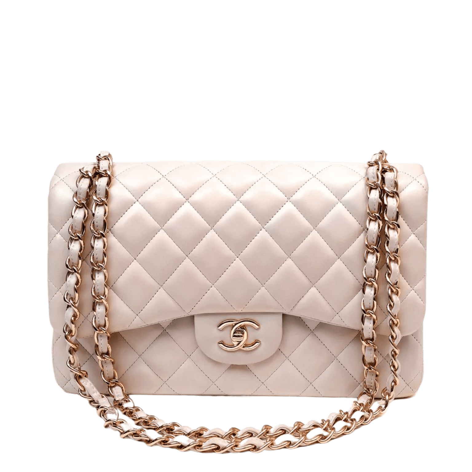 Chanel rose cheap gold flap